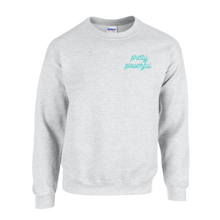 Load image into Gallery viewer, Pretty Powerful Crew Neck Unisex Sweatshirt (Light Grey)