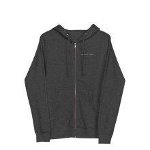 Load image into Gallery viewer, Fighting Pretty Zip-Up Hoodie (Charcoal Grey)