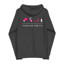 Load image into Gallery viewer, Fighting Pretty Zip-Up Hoodie (Charcoal Grey)