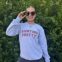 Load image into Gallery viewer, Fighting Pretty Collegiate Crew Neck Unisex Sweatshirt