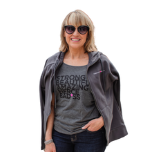 Load image into Gallery viewer, Fighting Pretty Zip-Up Hoodie (Charcoal Grey)