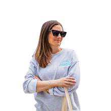 Load image into Gallery viewer, Pretty Powerful Crew Neck Unisex Sweatshirt (Light Grey)