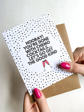 Load image into Gallery viewer, Funny Chemo Graduation Card – Hooray You’re Done With Chemo Cocktails, Cancer Recovery Celebration