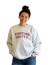 Load image into Gallery viewer, Fighting Pretty Collegiate Crew Neck Unisex Sweatshirt