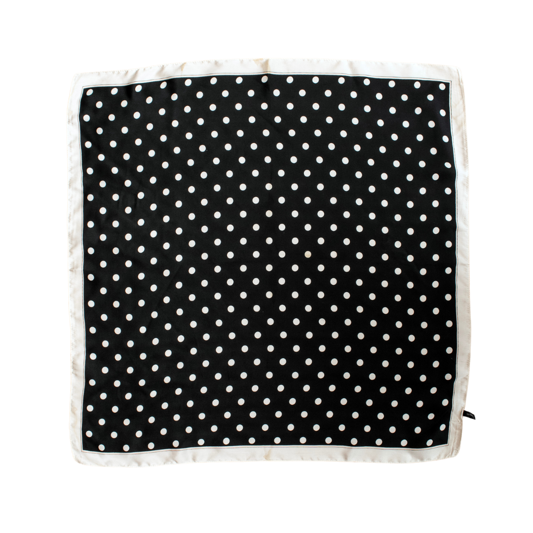 Bright Geometric Floral Silky Head or Neck Scarf