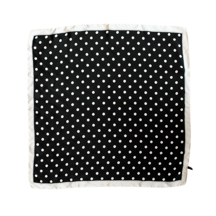 Bright Geometric Floral Silky Head or Neck Scarf