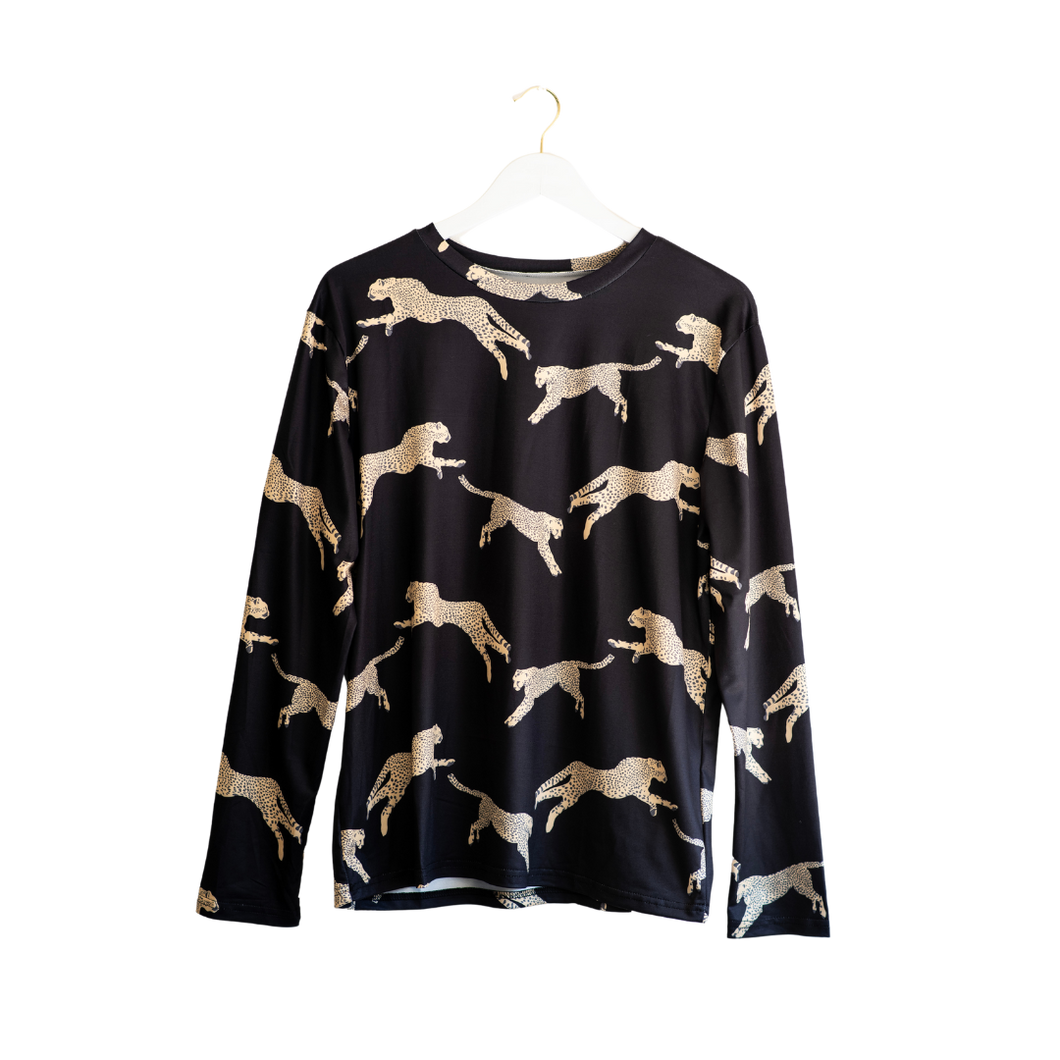 Fierce Cheetah Print Long Sleeve Shirt