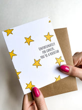 Load image into Gallery viewer, Unfortunately For Cancer You're a Rockstar Get Well Card
