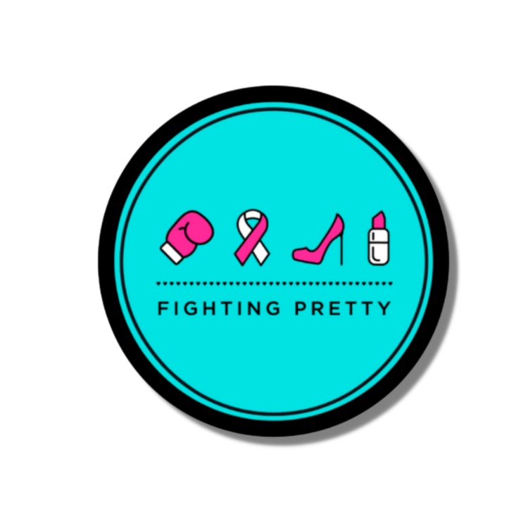 Sticker - Fighting Pretty Logo - Teal