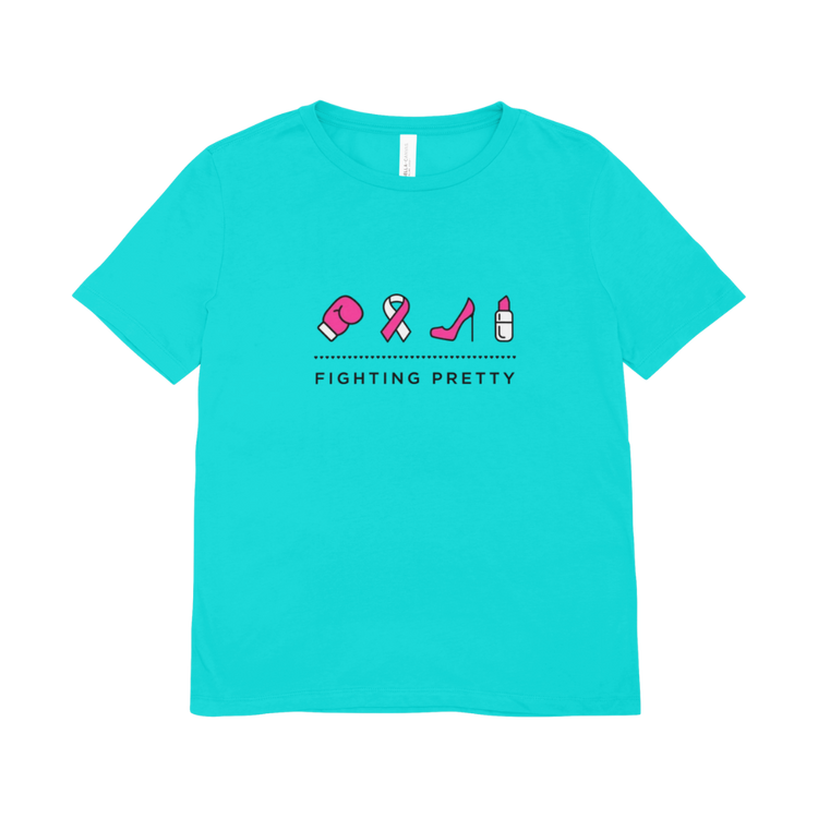 Fighting Pretty Logo Unisex T-Shirt (Teal)