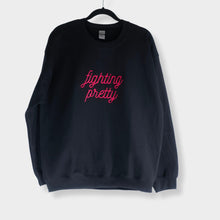 Load image into Gallery viewer, Fighting Pretty Embroidered Crew Neck Sweatshirt
