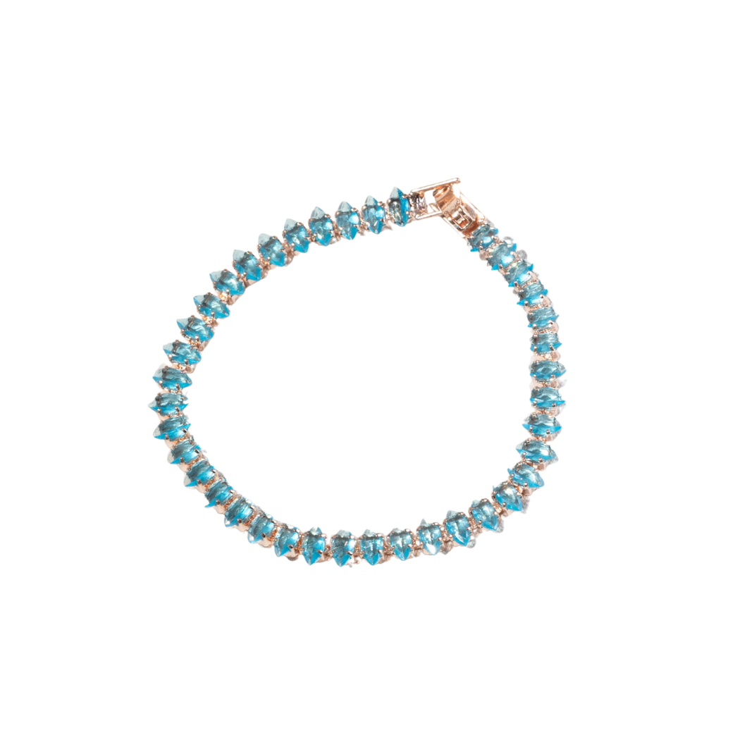 Teal Gemstone Bracelets