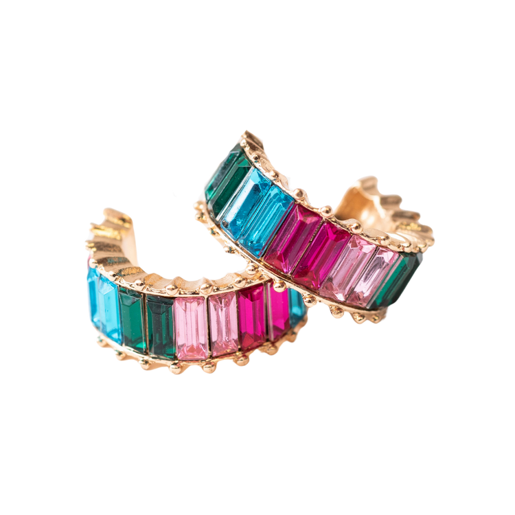Stronger Together Gemstone Earrings (Multi-color)