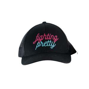 Fighting Pretty Fancy Script Trucker Hat