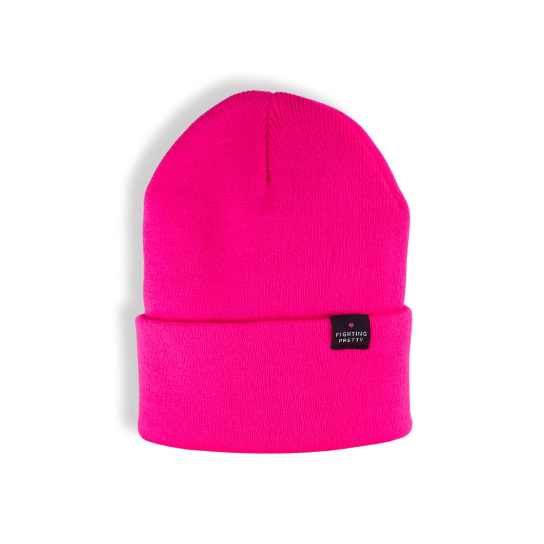 Fighting Pretty Beanie- Knockout Pink