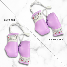 Load image into Gallery viewer, Fighting Pretty Mini Boxing Gloves - Lavender

