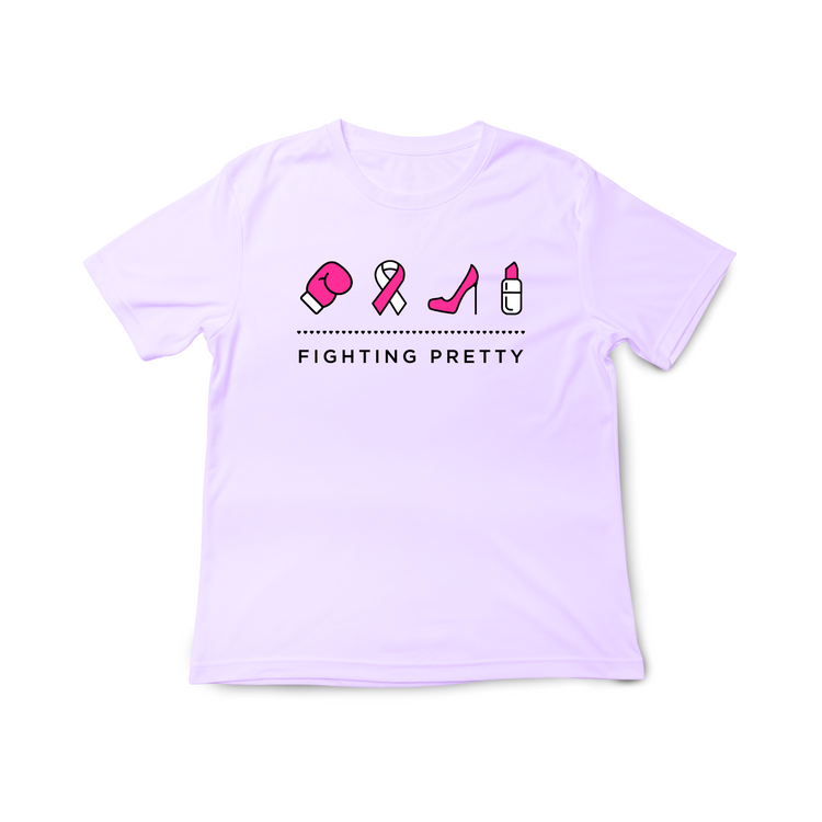 Fighting Pretty Classic Logo Unisex T-Shirt (Lavender)