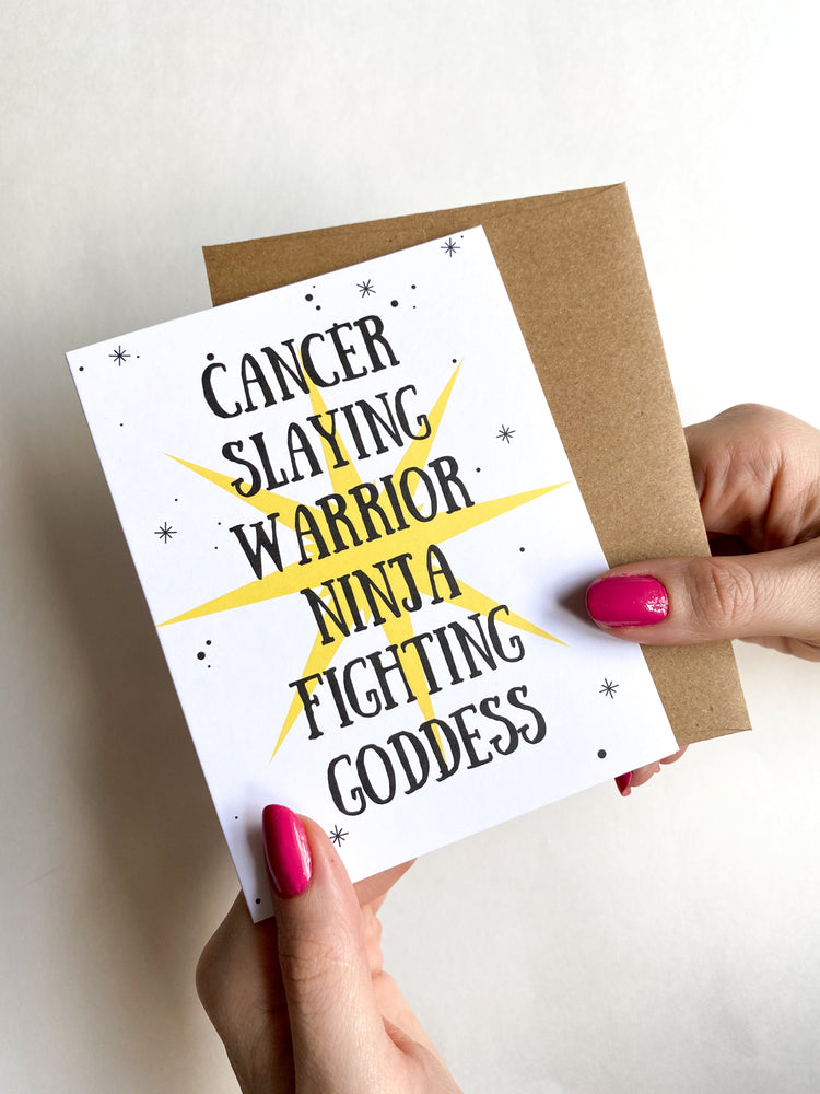 Cancer Slaying Warrior Survivor Get Well Card