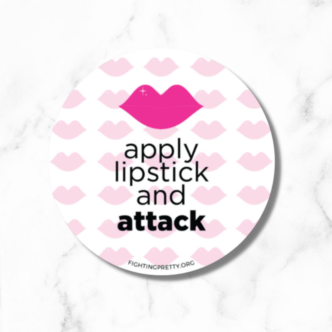 Sticker - Apply Lipstick and Attack